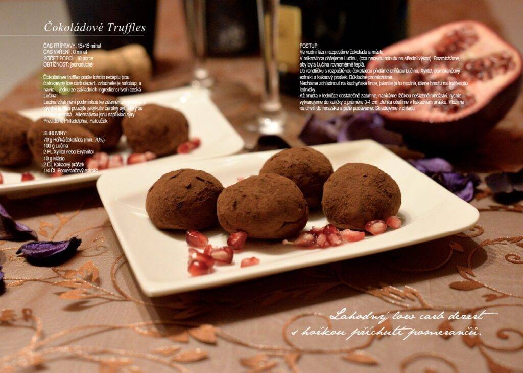 VYPEČENÉ VÁNOCE tištěná kuchařka COKOLADOVE TRUFFLES